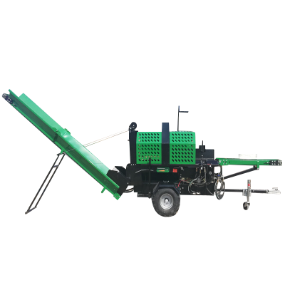 firewood processor with hydraulic controlled lubricating system not by gravity